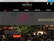 Tablet Screenshot of gaffneysrestaurant.com